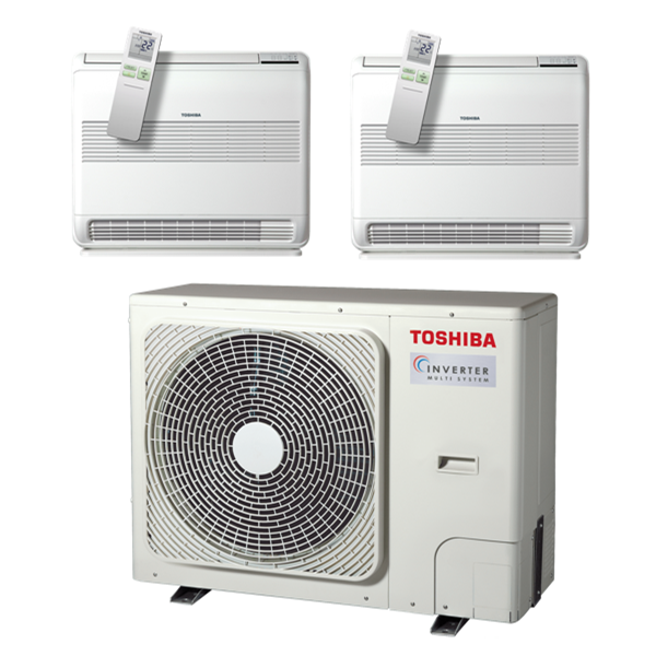 Toshiba M60 & golvmodell | Tyst och effektiv multisplit